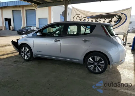 2014 Nissan Leaf S z USA, uszkodzony, nr VIN 1N4AZ0CP8EC334176